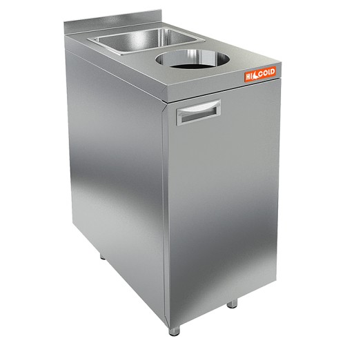 СТОЛ ЗАКРЫТЫЙ С МОЙКОЙ Д/СБОРА ОТХОДОВ НБМСЗМДСО-4/7Б