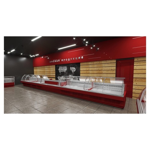 Витрина морозильная Lida Midi-1 M (1800х1220х1250 мм), встроенный агрегат