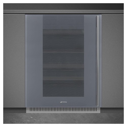 Винный шкаф SMEG CVI138LS3 (петли слева) серебристое стекло