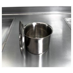 Фризер для жареного мороженого Foodatlas KCB-2F (контейнеры, световой короб, стол для топпингов, 2 компрессора)