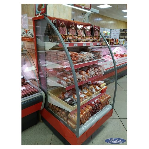 Горка холодильная Lida Stella-mini-2 (2400х970х1600 мм) гастрономическая круглая