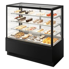 Витрина кондитерская Chilz VETE KUB LUX 130 черный муар, металлик