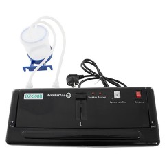 Вакуумный упаковщик Foodatlas DZ-300B Pro c функцией удаления жидкости черный