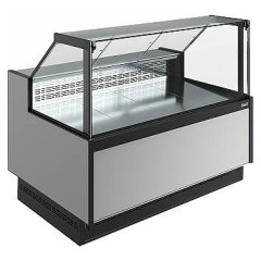 Витрина холодильная Carboma Bavaria 4 GC110 SV 1,25-1 версия 2.0 9006-9005 (без боковин)