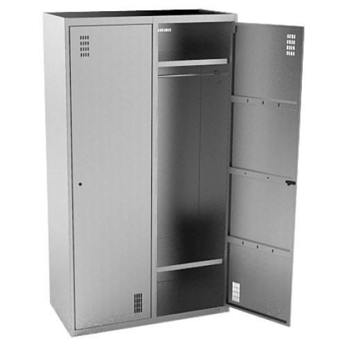 ШКАФ ДЛЯ ОДЕЖДЫ 2-Х СЕКЦИОННЫЙ КОБОР ШГ-100/50