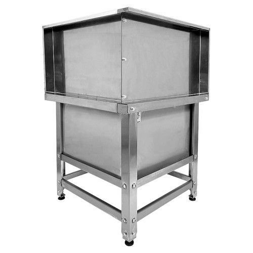 Ванна моповая Mecon Norma Ral ВМСн 630х630х500 (800) мм Г-образная облицовка, ножка угловая, правая