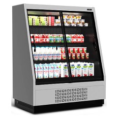 Горка холодильная Carboma F16-08 VV 1,0-1 STANDARD фронт X1 версия 2.0 9006-9005