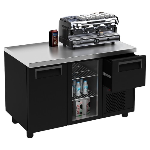 Стол холодильный для кофемашин Carboma T57 M3-1-G 9006-19 (BAR-360С) без борта