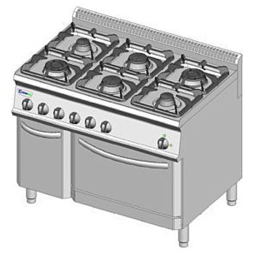 Плита газовая Tecnoinox PF105GG7