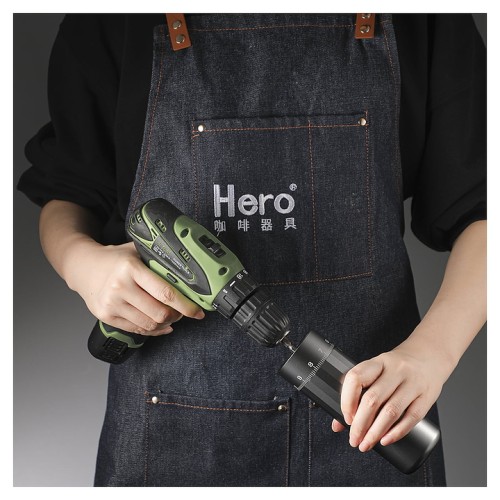 Кофемолка механическая ZeroHero Z5 серая