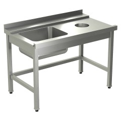 Стол для грязной посуды KAYMAN СПМ-323/1507 правый