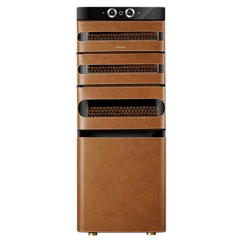 Шкаф для сигар Afidano L5 коньячная кожа