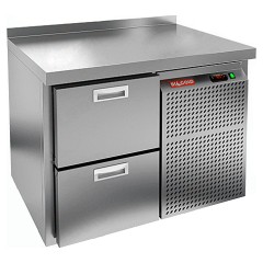 Стол морозильный HICOLD GN 2 BR2 BT с бортом