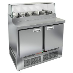 Стол для пиццы HICOLD PZE1-11/GN (1/3H) СО СТЕКЛОМ