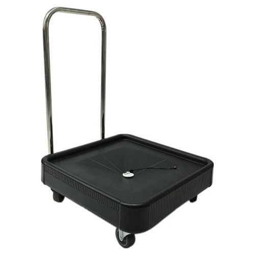 Тележка для кассет Tribeca BTA-02 580х580х220/900 мм (полиэтилен) черная с ручкой (нерж. сталь)