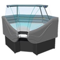 Витрина холодильная ENTECO MASTER ВИЛИЯ УВ 45 ВС (встроенный агрегат) угловая внутренняя с боковинами