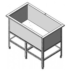 Ванна котломоечная Assum ВКС-П-1/400/900 (1000х500х850) мойка AISI 201