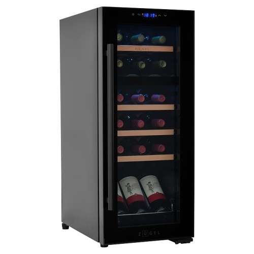 Винный шкаф Zugel ZCWF184DB черный