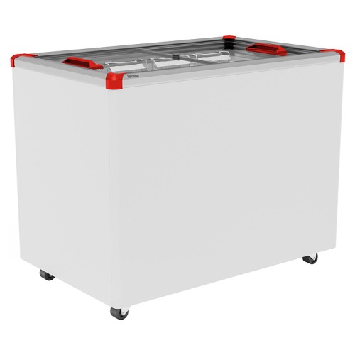 Ларь морозильный Frostor GELLAR FG 350 C V25 (алюминий) красный (R290)