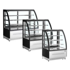 Витрина кондитерская TEFCOLD LPD900C/BLACK черная/нерж