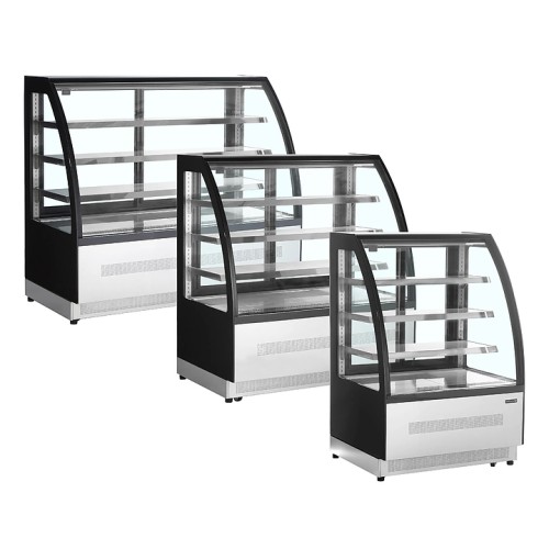 Витрина кондитерская TEFCOLD LPD900C/BLACK черная/нерж