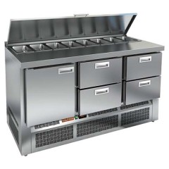 Стол для салатов HICOLD SLE1-122GN (1/3) с крышкой