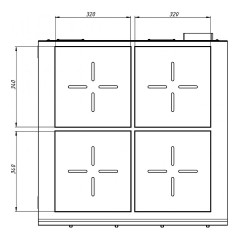 Плита индукционная Grill Master Ф4ИП/800 (настольная)