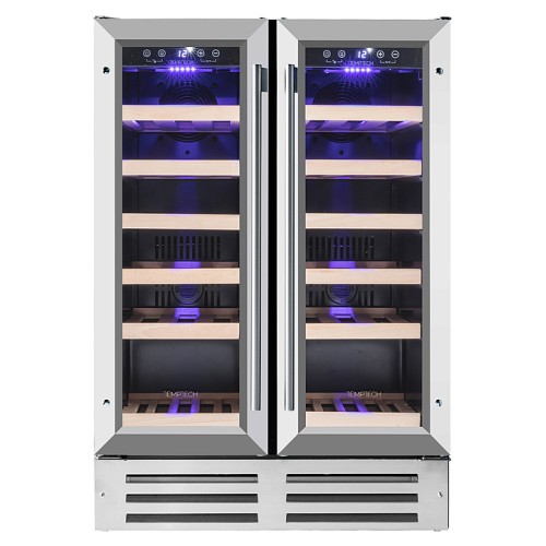 Винный шкаф Temptech Premium WP2DQ60DCS нерж. сталь