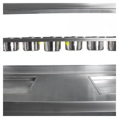 Фризер для жареного мороженого Foodatlas KCB-2F (контейнеры, световой короб, стол для топпингов, 2 компрессора)