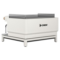 Кофемашина Crem EX3 2GR Display TA белая, высокие группы, светлый дуб