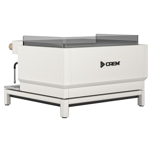 Кофемашина Crem EX3 2GR Display TA белая, высокие группы, светлый дуб