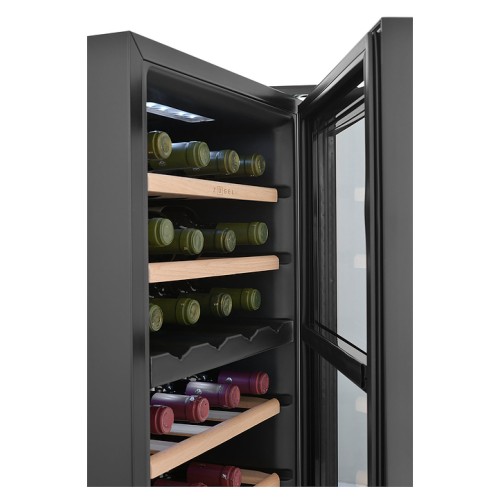 Винный шкаф Zugel ZCWF281DB черный
