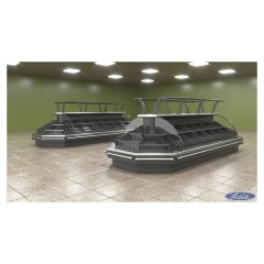 Горка холодильная Lida Stella-mini-2 (1800х970х1600 мм) для пресервов круглая