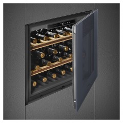 Винный шкаф SMEG CVI121G Neptune Grey серый / стекло