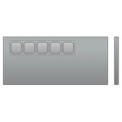 Стол для салатов ТММ СХСБ-С-1/2Д (1390x600x870)