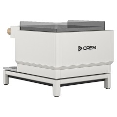 Кофемашина Crem EX3 Mini 1GR Display TA белая, высокая группа, светлый дуб