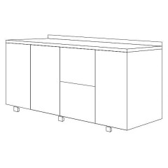 Стол холодильный KAYMAN КСХ-112/70 (2 двери, 2 ящика)