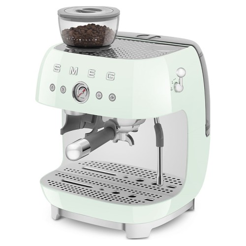 Эспрессо кофемашина SMEG EGF03PGEU пастельная зеленая
