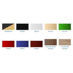 Витрина кондитерская комбинированная Carboma KC70 VV/VV 1,3-2-1 Standard боковина прямая версия 2.0 (9005-0109)