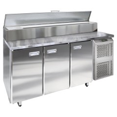 Стол холодильный для пиццы Finist СХСмпцг-700-2(1/6) с гранитной столешницей