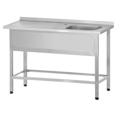 Ванна моечная Mecon Norma Ral РПЦн 1200х700х860 мм (1 м/о правое 500х500х300 мм) ножка профильная