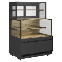 Витрина кондитерская комбинированная Carboma KC70 VV/VV 0,9-2-1 Standard боковина ступенька версия 2.0 (9005-0109)