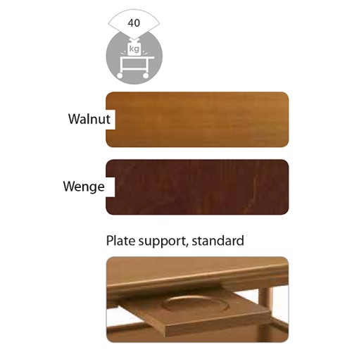 Стол-тележка сервировочная Metalcarrelli 6102