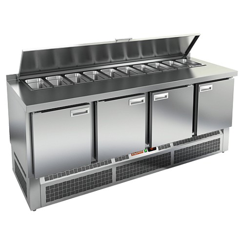 Стол для салатов HICOLD SLE1-1111SN (1/3) с крышкой