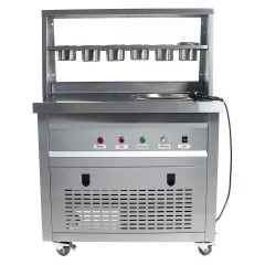 Фризер для жареного мороженого Foodatlas KCB-1Y (контейнеры, световой короб, стол для топпингов)