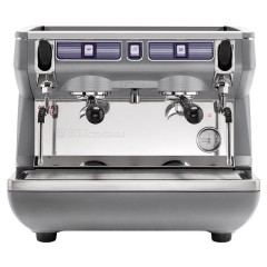 Кофемашина Nuova Simonelli Appia Life Compact 2Gr S серый металлик, высокие группы, экономайзер, полуавтомат
