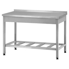 Стол производственный Mecon Profi Ral СПРп 1200х600х860 мм, полка-решетка, с бортом