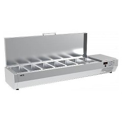 Витрина холодильная Carboma IKI A30 SM 1,6 (7 GN1/4) с крышкой