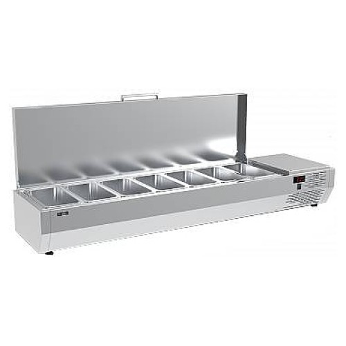 Витрина холодильная Carboma IKI A30 SM 1,6 (7 GN1/4) с крышкой