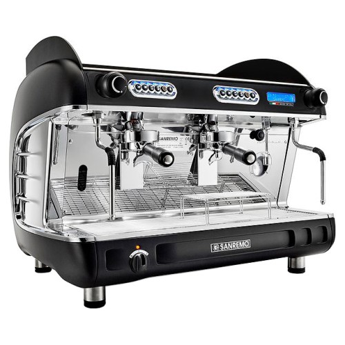 Кофемашина Sanremo Verona 2GR SED+AM TALL экономайзер, чёрная